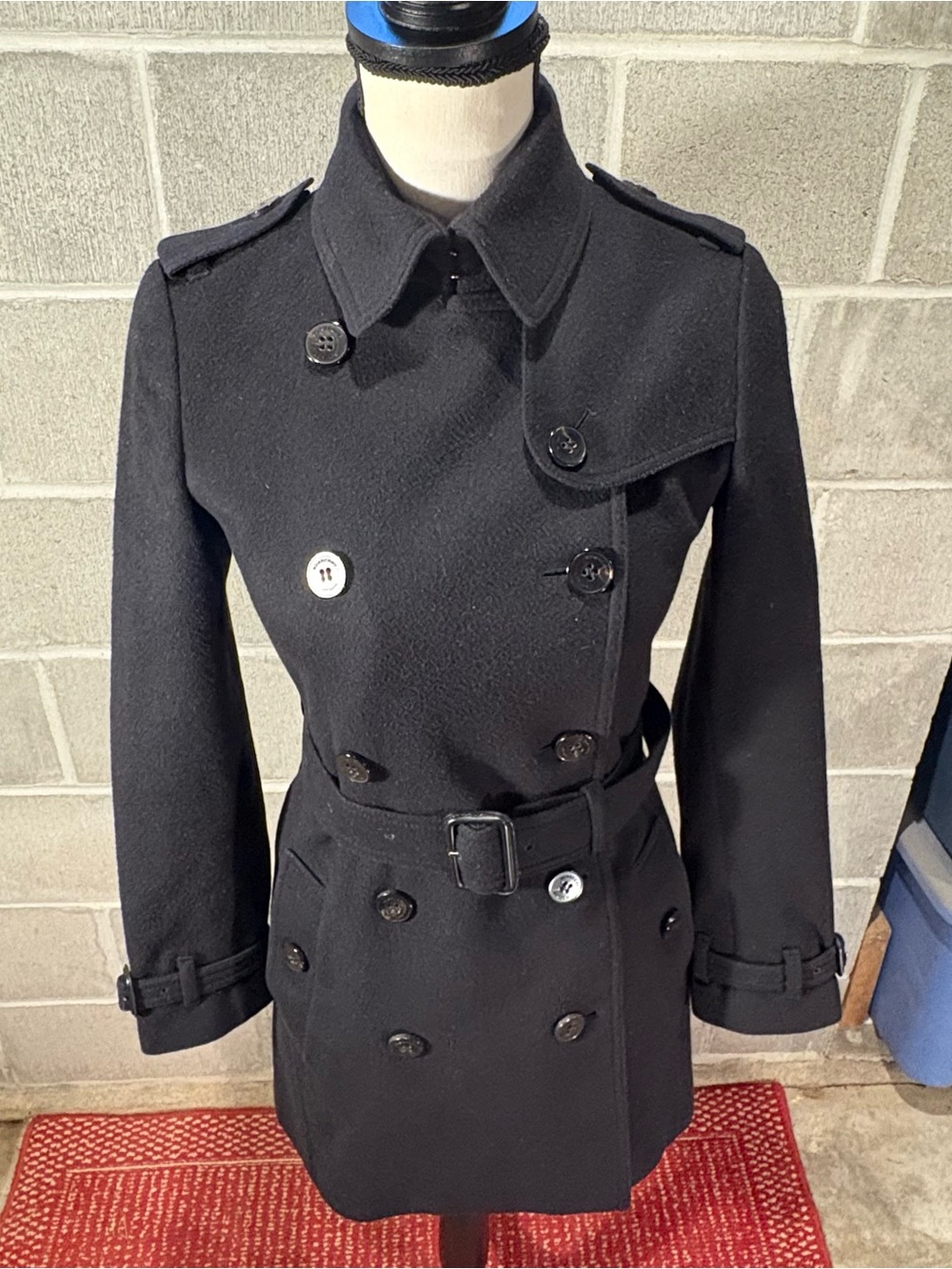 Burberry wool trench coat. - Picture 2 of 15